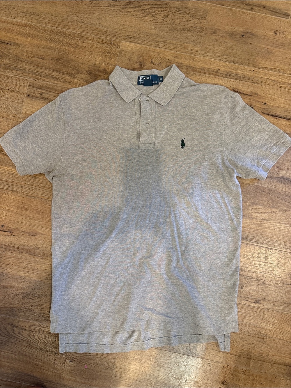 Polo by Ralph Lauren Heather Gray Polo with Green Pony